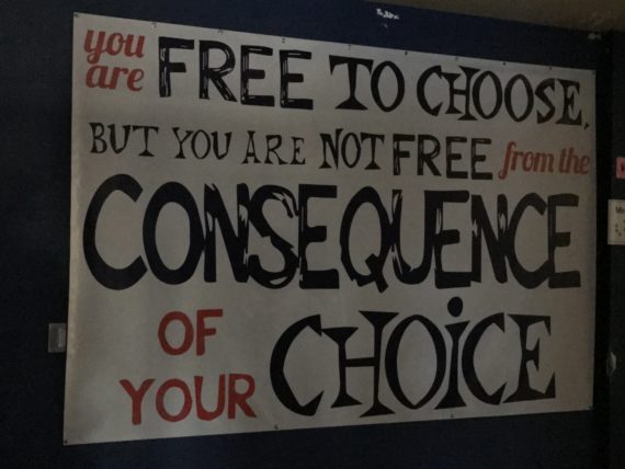 note about choices and consequences