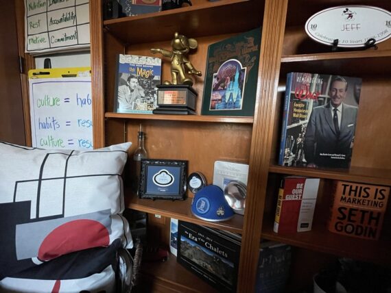 Home office bookshelves