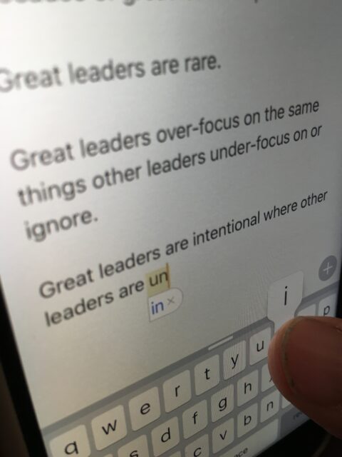 iPhone notes app note