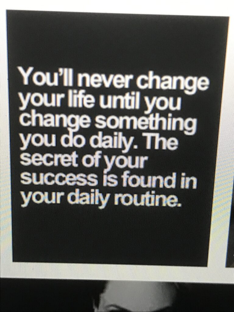 quote about daily habits