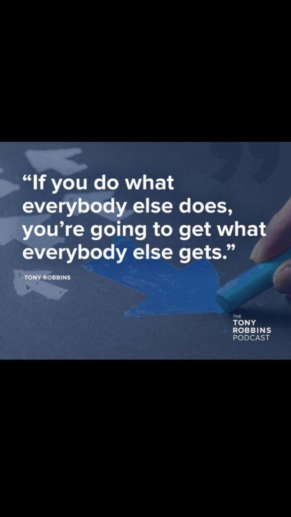 Tony robbins quote