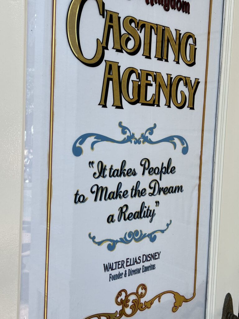 Walt Disney Quote on a door