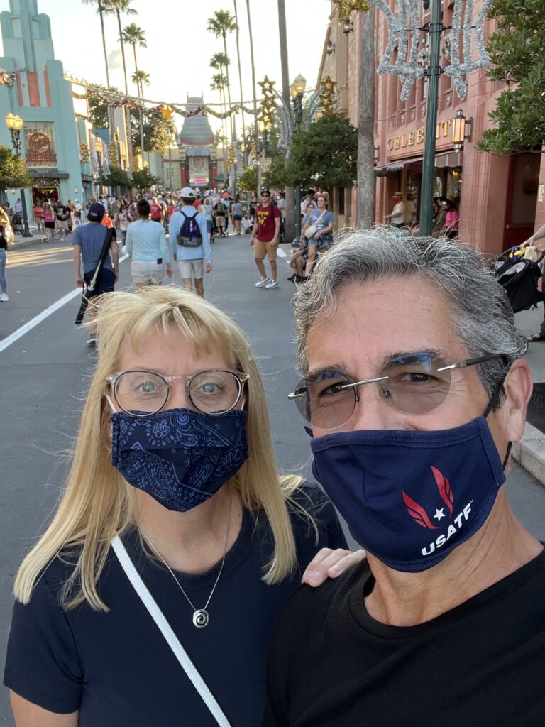 Masked couple at Disney’s Hollywood Studios