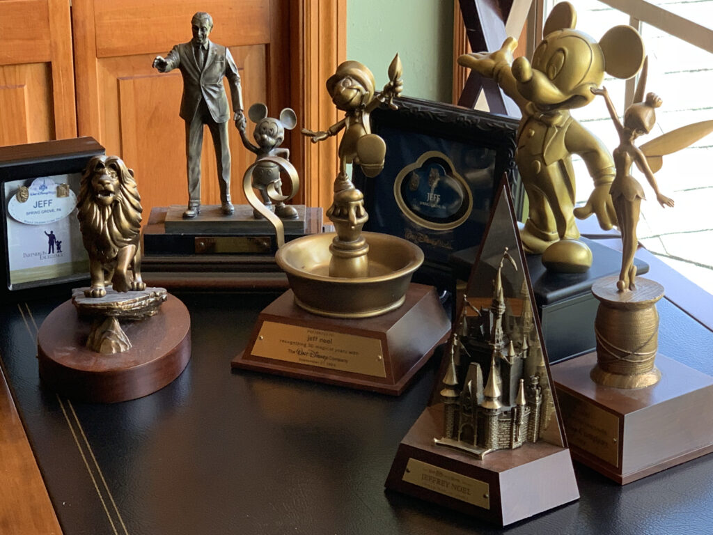 Disney Customer Service Keynote Speaker trophies