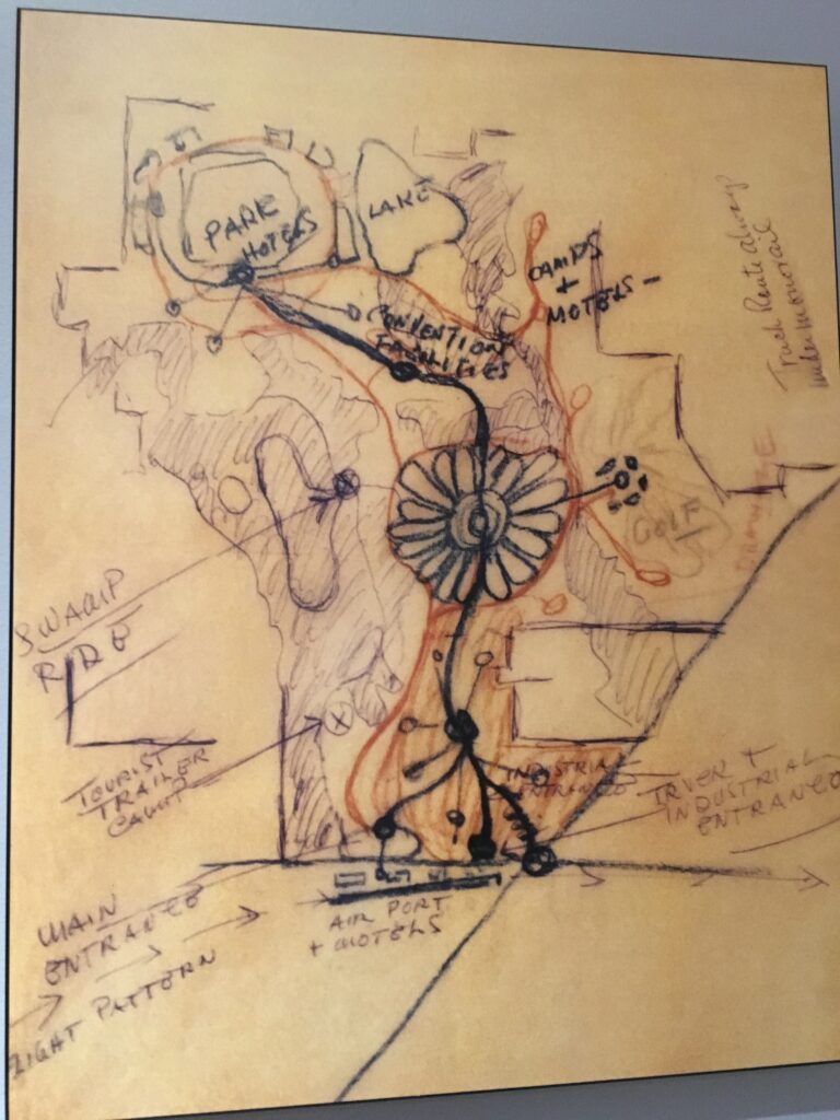 Walt Disney napkin sketch