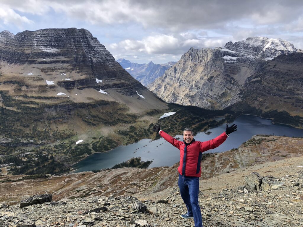 man in the mountains