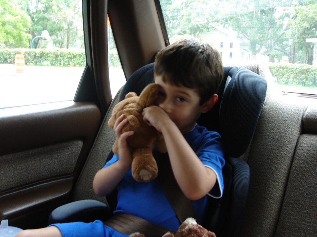 child with teddy bear