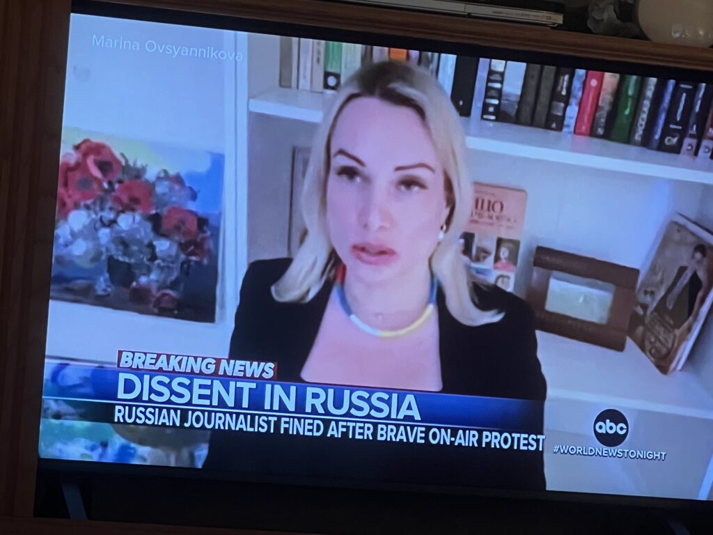 Russian News Person 