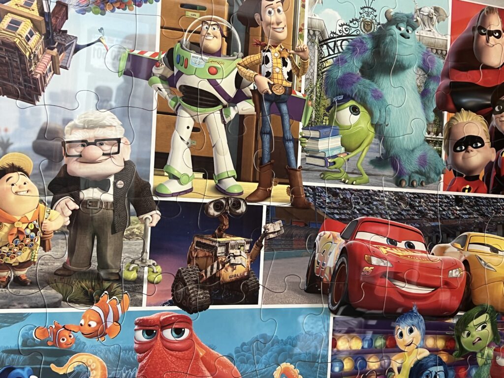 Pixar puzzle framed