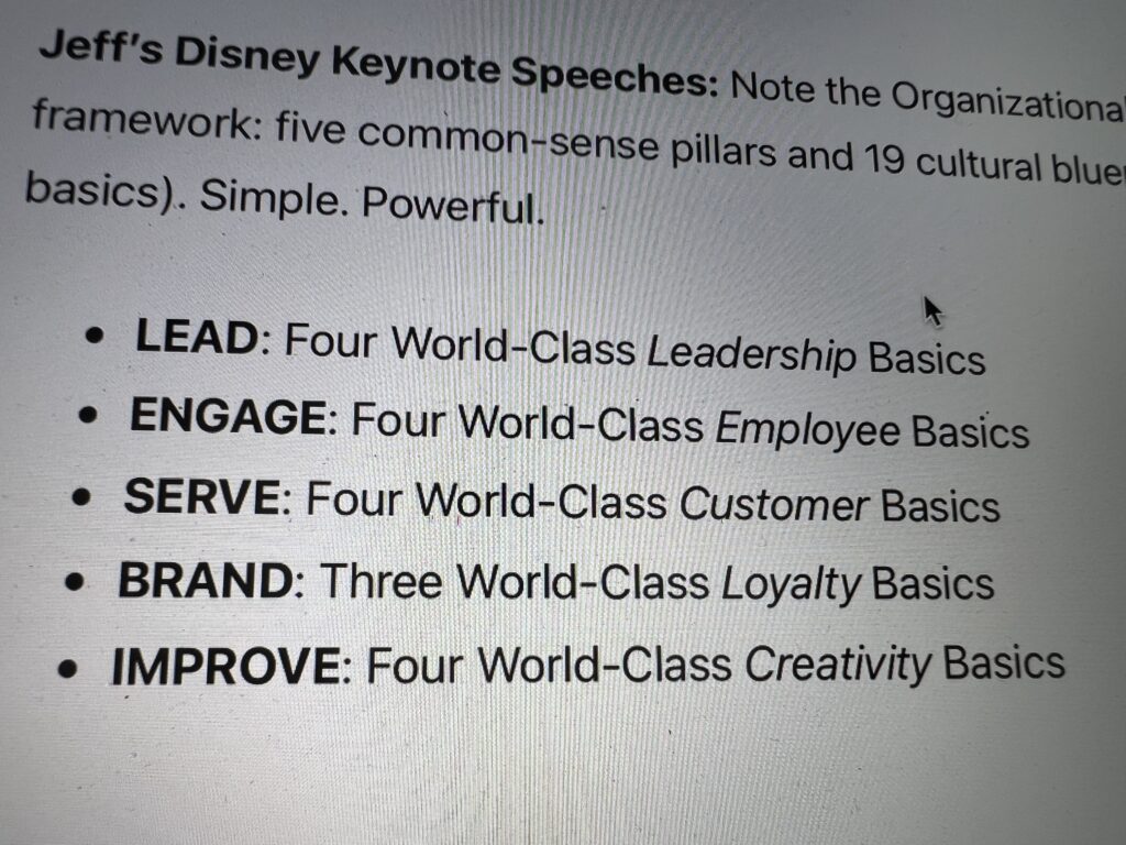Disney Keynote Speaker Jeff Noel topics